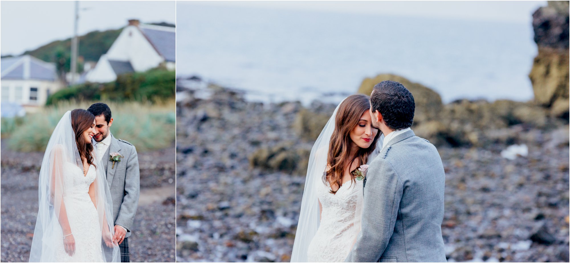couple-embracing-dunure-castle-beach