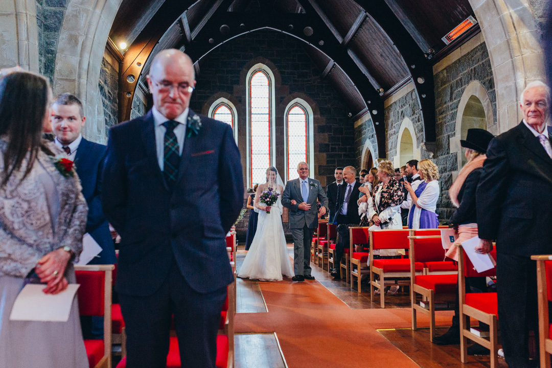 st-orans-church-connel-bride-walking-down-aisle