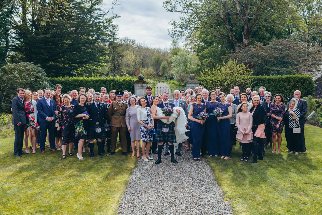 group-shot-outside-lochnell-castle