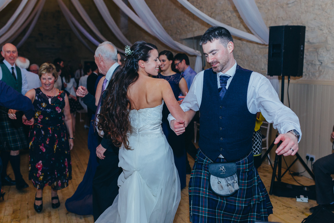 guests-ceilidh-dancing-lochnell-castle-wedding