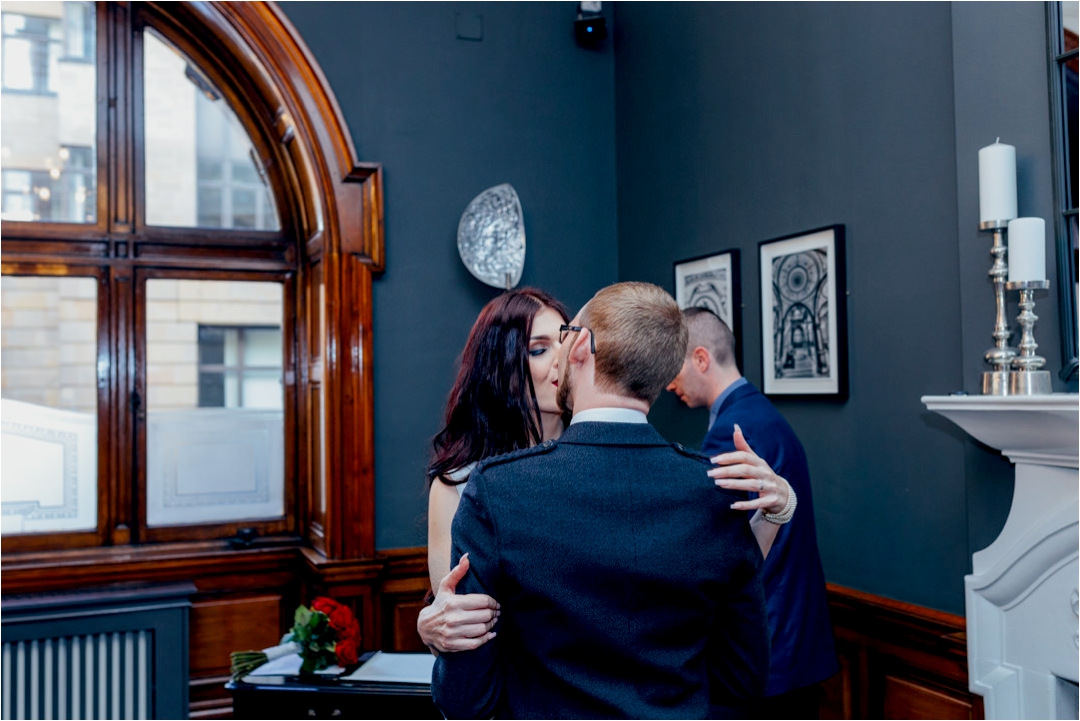 bride-groom-first-kiss