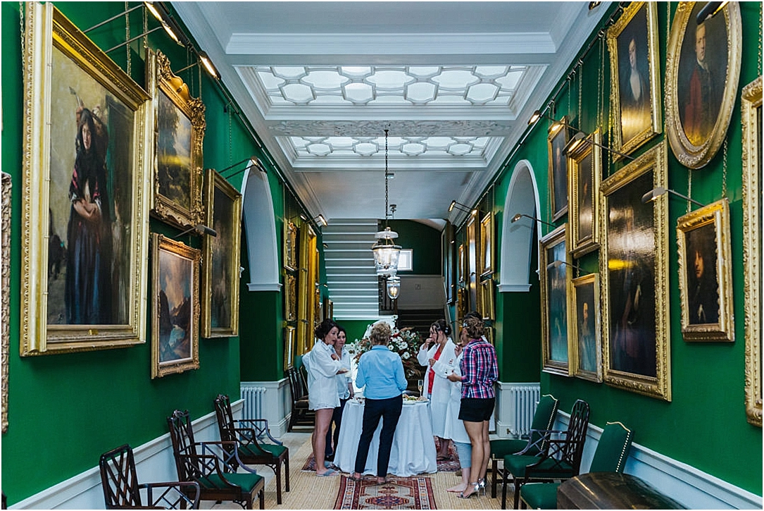 bride-bridesmaids-drinking-tea-the-picture-gallery-dumfries-house