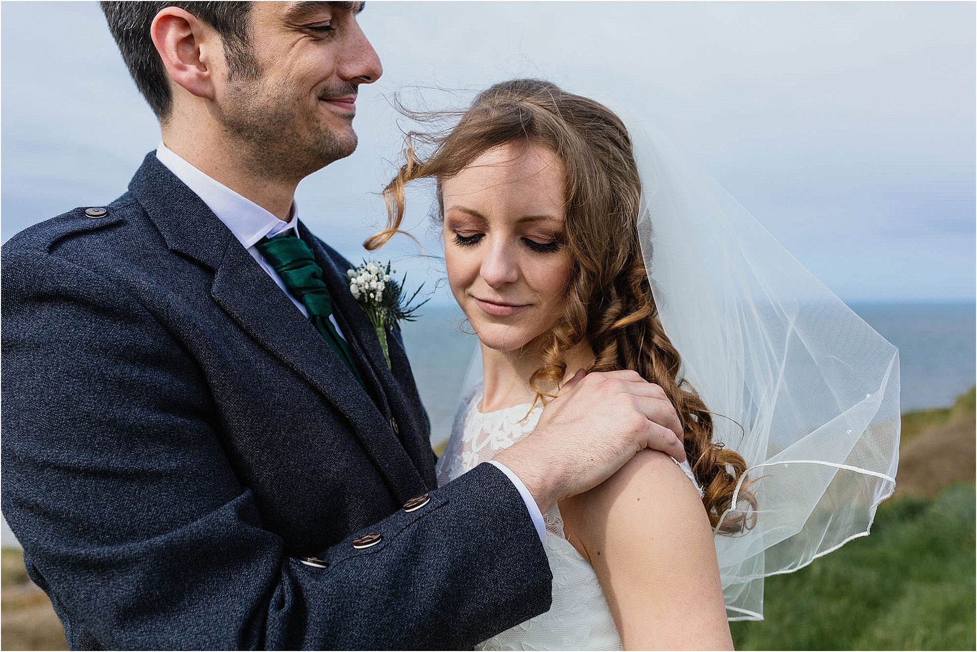 bride-groom-standing-on-flamborough-cliffs