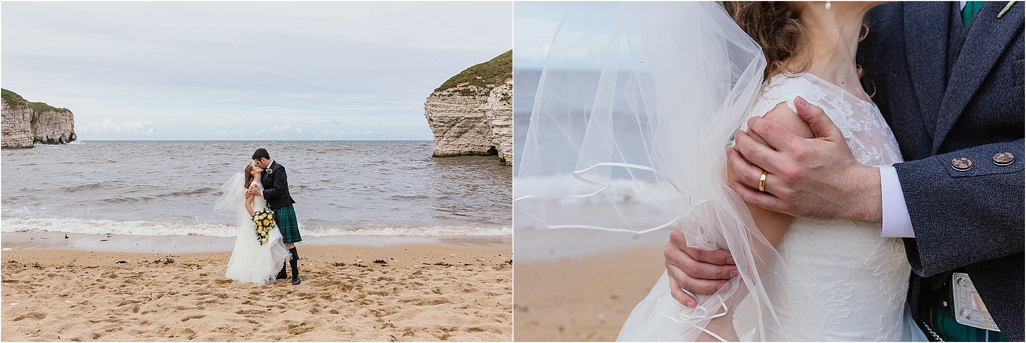 bride-groom-flamborough-beach