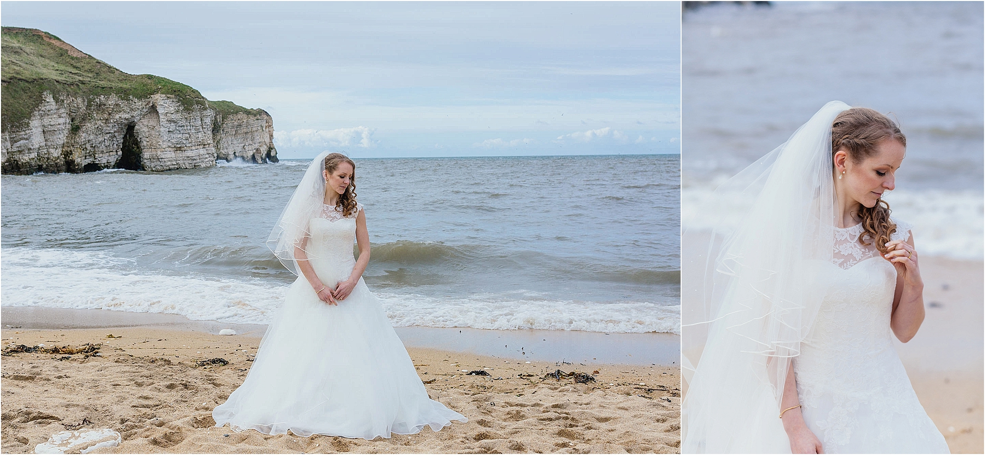 bride-flamborough-beach