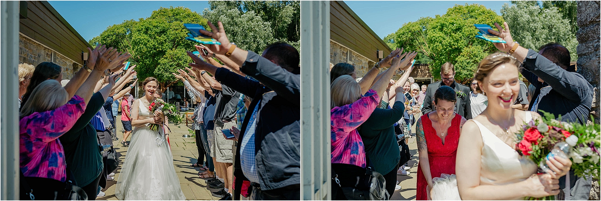 public-making-archway-for-bride-groom