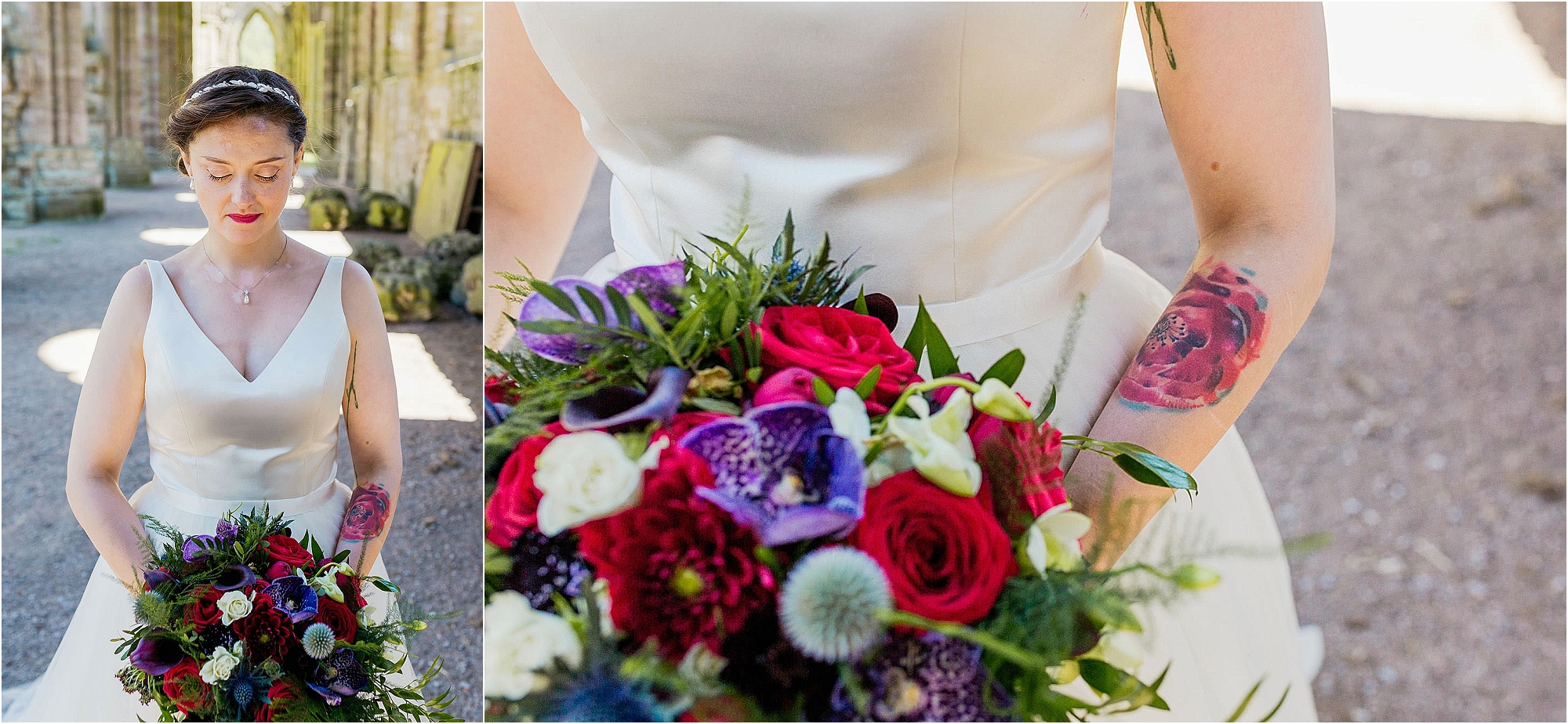 close-up-bridal-bouquet-poppy-tattoo