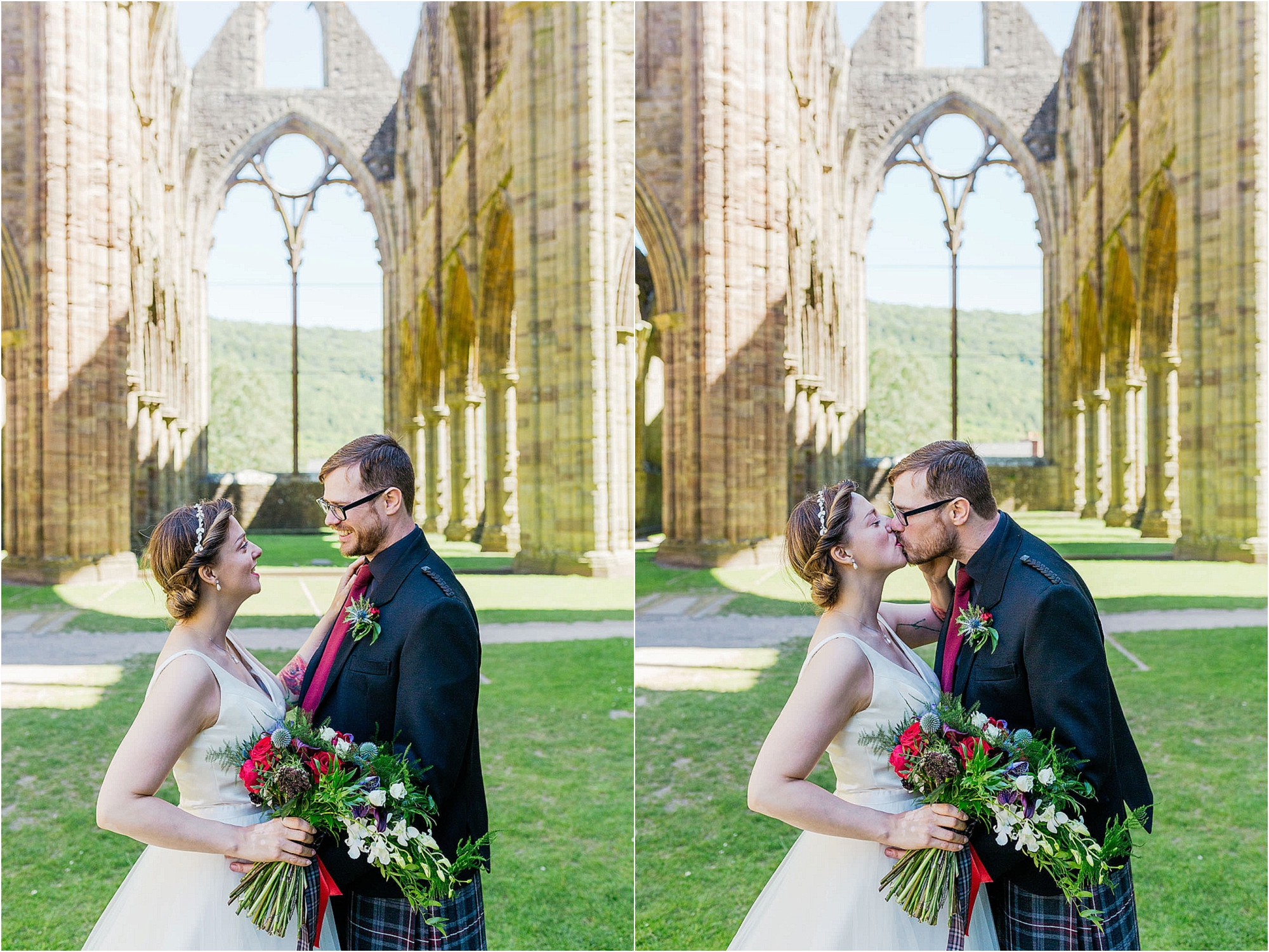 bride-groom-looking-at-each-smiling-kissing