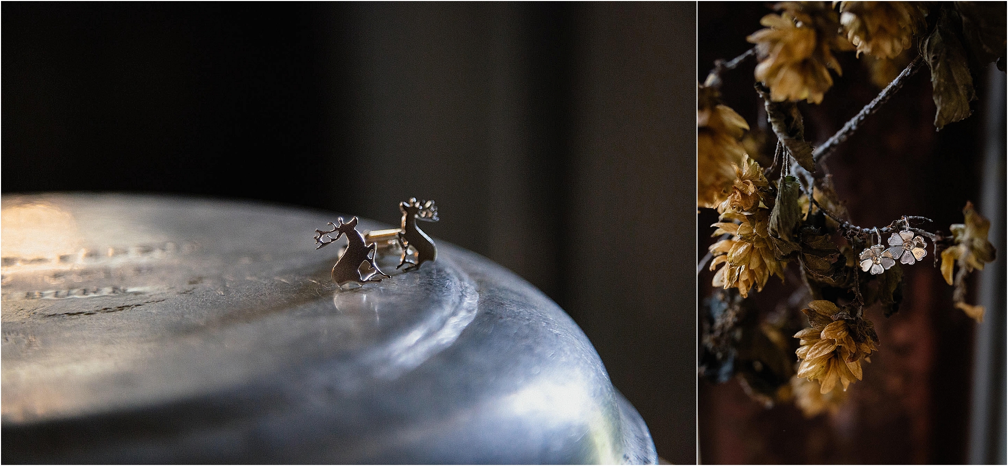 stag-cufflinks-flower-earrings