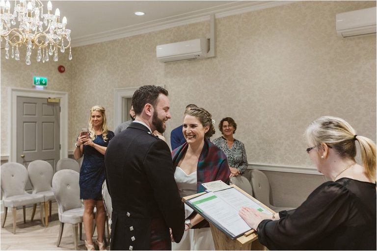 bride-wearingread-and-green-tartan-shawl-laughing