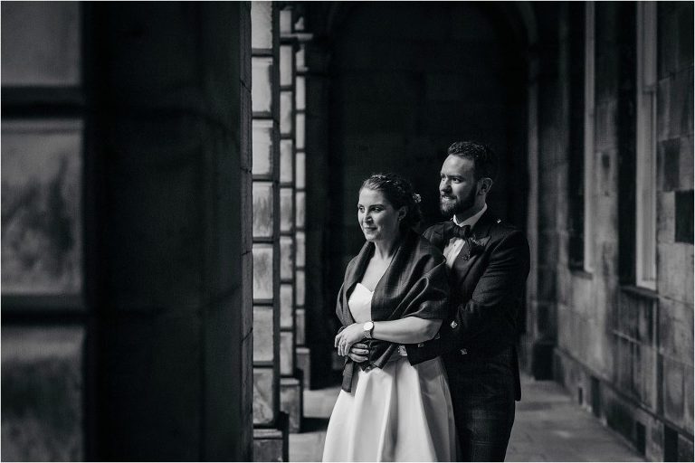 black-andwhite-photo-of-bride-and-groom