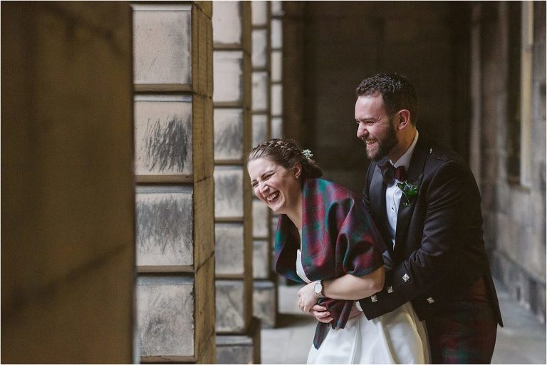 bride-and-groom-laughing