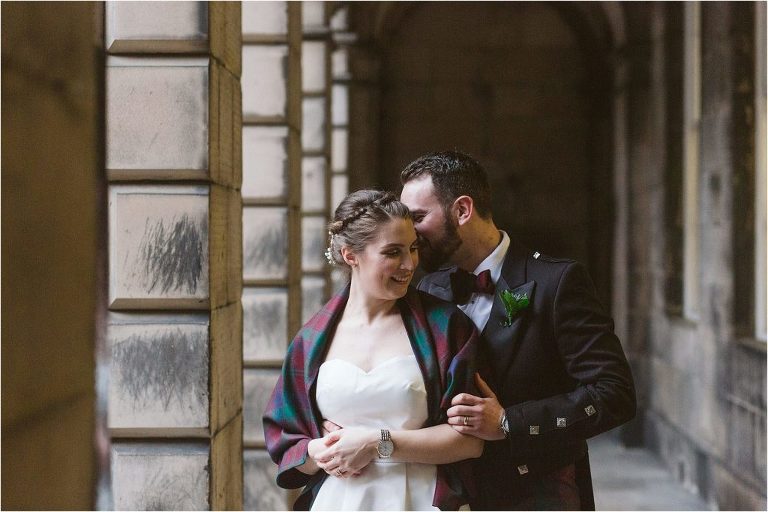 bride-and-groom-smiling