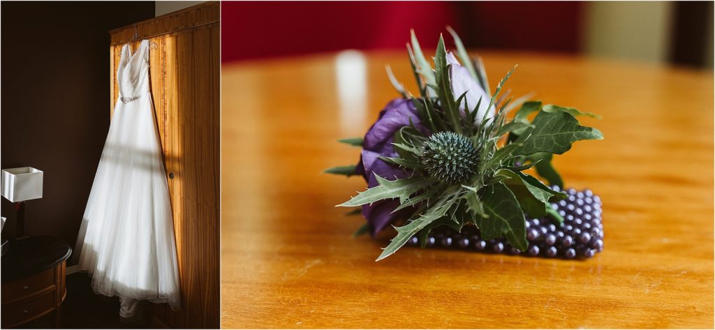 wedding-dress-with-sunlight-hitting-it-thistle-wrist-corsage