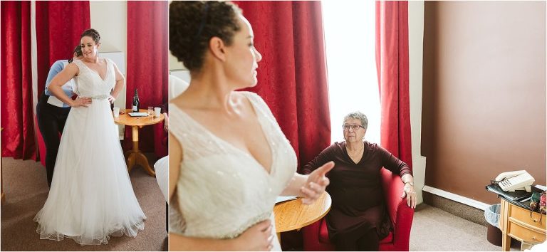 bride-gets-in-to-wedding-dress