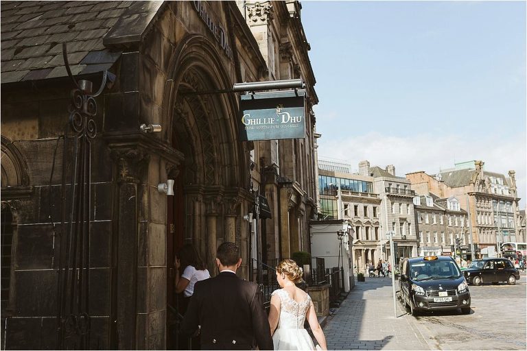 bride-and-groom-walk-in-to-ghillie-dhu