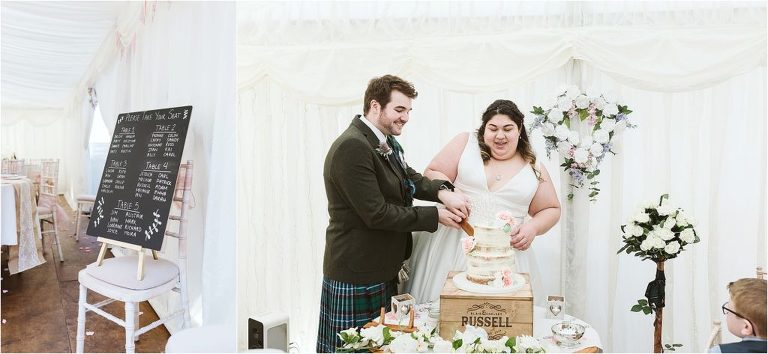 blackboard-with-table-placings-bride-and-groom-cut-cake