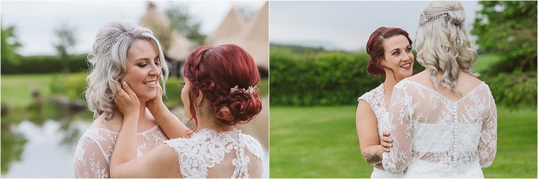 close-up-of-bride-holding-wifes-face-and-bride-smiling