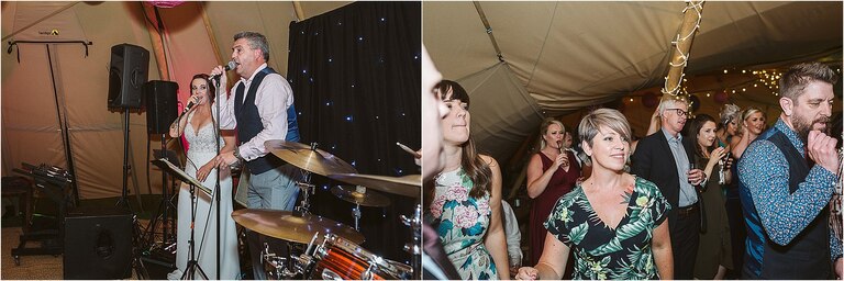 bride-singing-with-band-guests-dancing